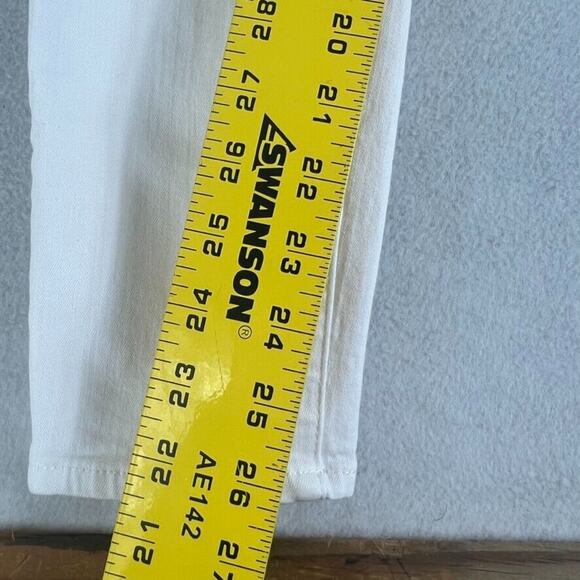 Frame Jeans Womens Size 28 White Le Skinny de Jeanne Crop Cotton Blend - Picture 3 of 11